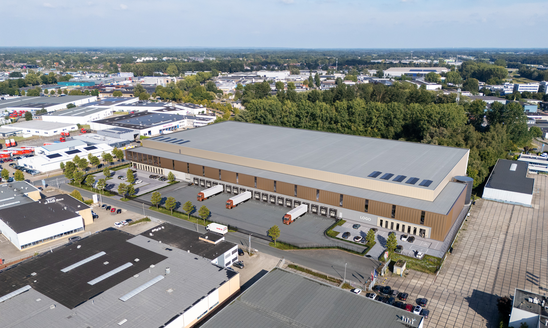 Luchtfoto met Impressie van Londen10 in Deventer